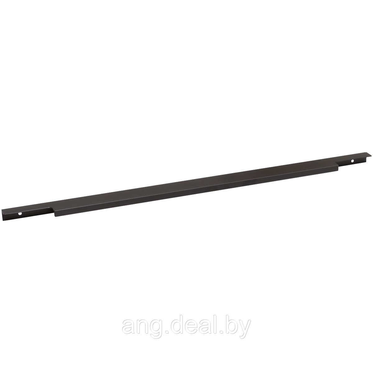 Ручка-профиль накладная L.596мм, отделка черный шлифованный (анодировка) - фото 1 - id-p208654650