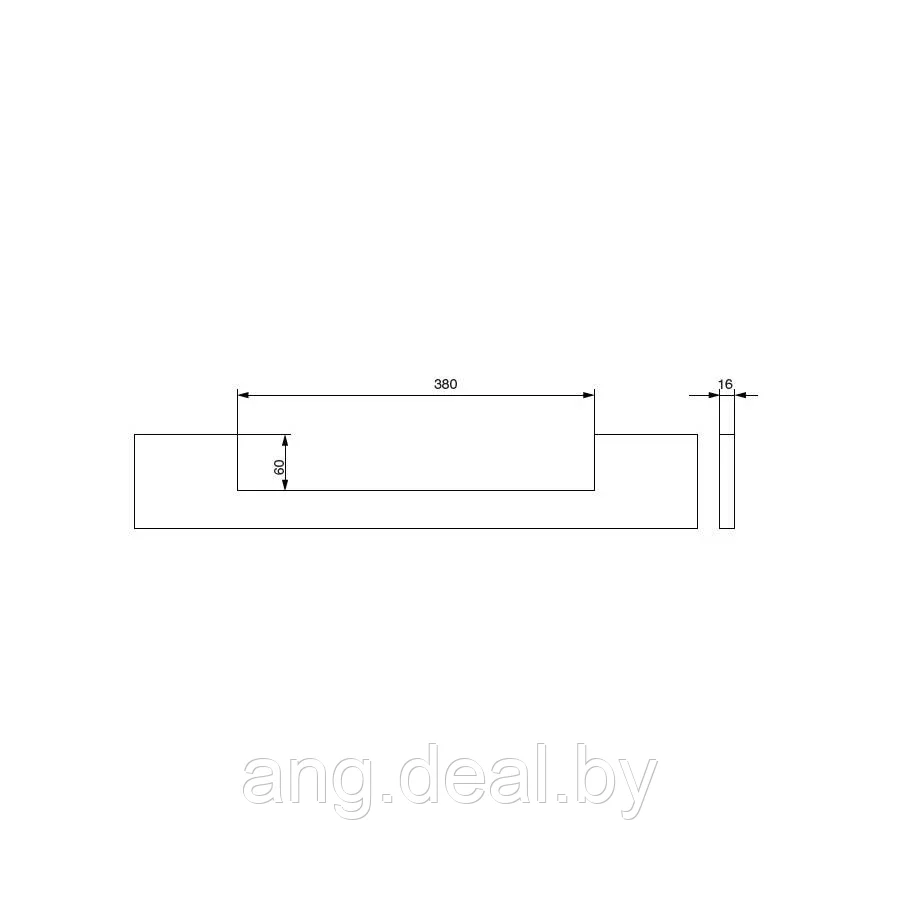 Вентиляционная решётка для цоколя из 16мм ДСП, цвет бежевый - фото 3 - id-p208652768
