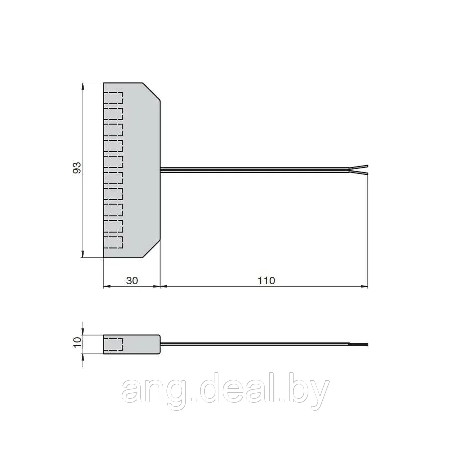 Блок распред. L806-PC, 12V/24V, 3А, для конн. L813 на 10 парал. подключ., с каб. 200 мм для источника пит. - фото 2 - id-p208647999