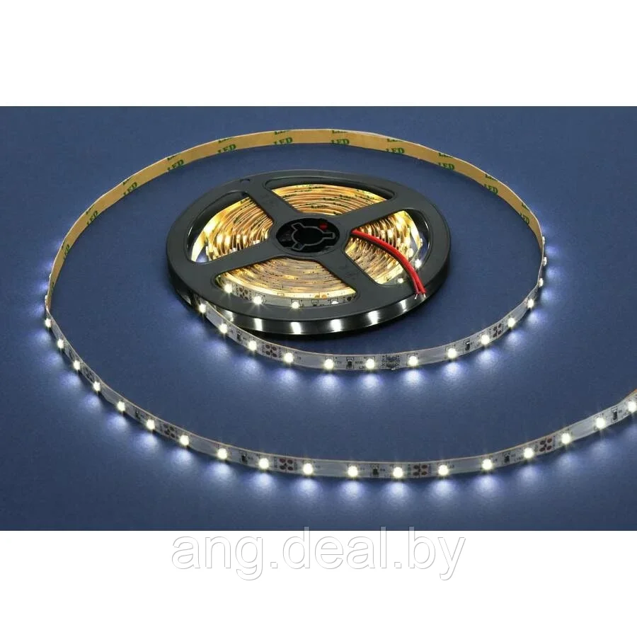 Лента светодиодная SMD3528, 60 LED/м, 4,8Вт/м, 12В, 180-240Лм./м 5000х8 мм, IP 20, 6000К (холодный белый) - фото 6 - id-p208652859