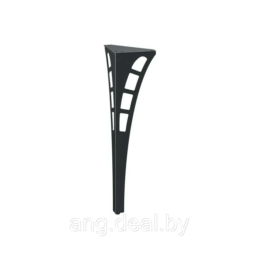 Нога для стола Арнольд, h.720, отделка черный бархат (матовый)