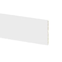 0419 Цоколь ПВХ H.100, L=4000, белый (под покраску)