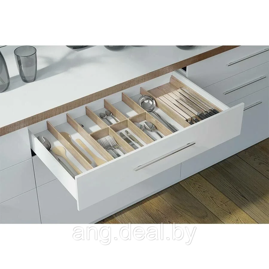 Scandi Вставка для кухонных ножей (200*472мм), отделка под дуб - фото 3 - id-p208650933