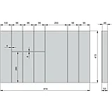 Scandi Ёмкость в базу 900, для столовых приборов, отделка под дуб/белая, фото 2