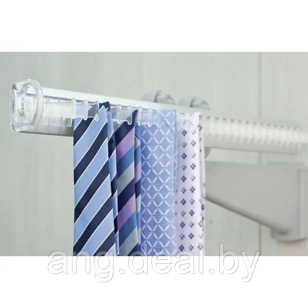 Выдвижной держатель для галстуков, отделка алюминий полированный + транспарент - фото 2 - id-p208646307