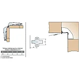 Петля для угловой двери, комплект из 2-х штук, фото 2