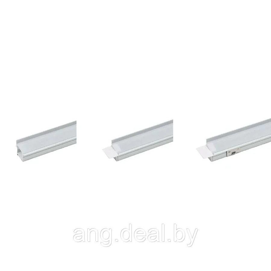 Профиль 1810 для LED подсветки врезной, L=3100 мм, отделка алюминий (анодировка) - фото 4 - id-p208652908