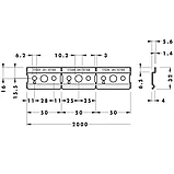 Профиль для навески полок оцинкованный, L.2000 мм, фото 2