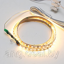 Комплект LED лента SMD2835, 3500К (теплый белый), 1000х8 мм с сенсорным выкл.,каб. питания 2м,120
