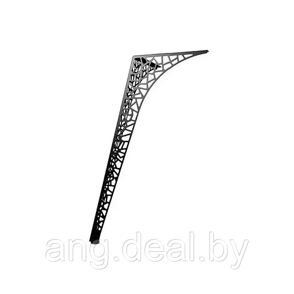 Нога для стола Париж, h.720, отделка черный бархат (матовый) - фото 1 - id-p208648170