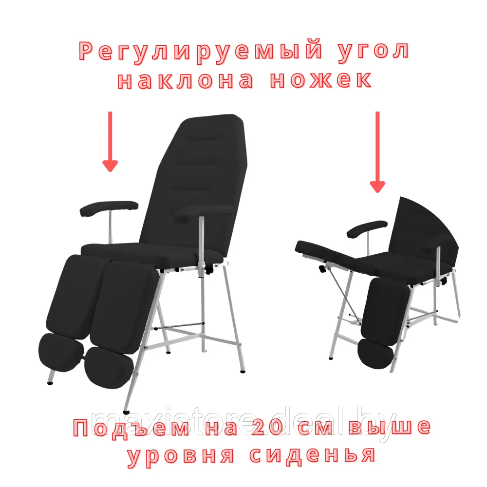 Педикюрное кресло "Комфорт" (Черное) - фото 8 - id-p203840663