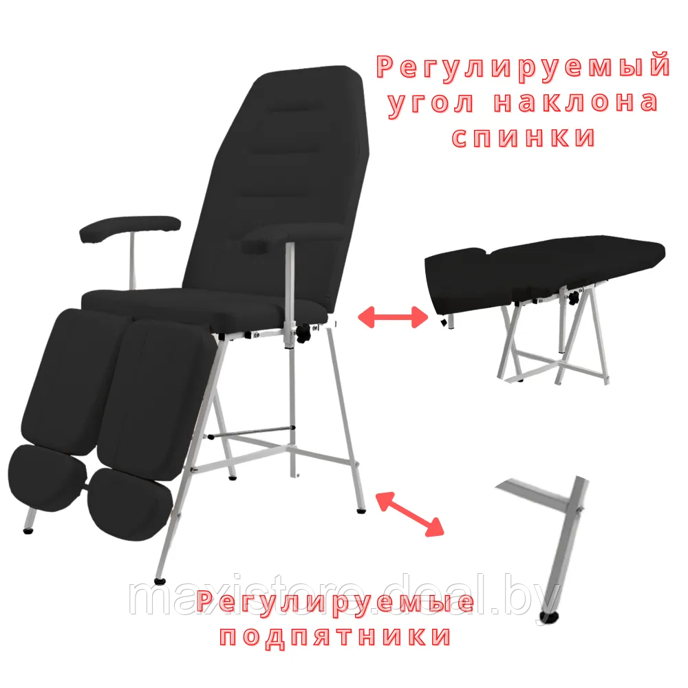 Педикюрное кресло "Комфорт" (Черное) - фото 9 - id-p203840663