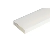 Профиль для LED подсветки прямоугольный, L=3000 мм, отделка белый матовый