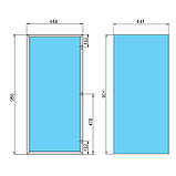 920 New Фасад рамочный 956 х 446 под стекло, отделка черная ( покраска ), фото 2