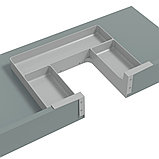 Комплект емкостей 150х200/70 для п-образного ящика, цвет серый, фото 3
