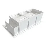 Система хранения в базу 900 (2 ведра + 2 контейнера), отделка белая, фото 2