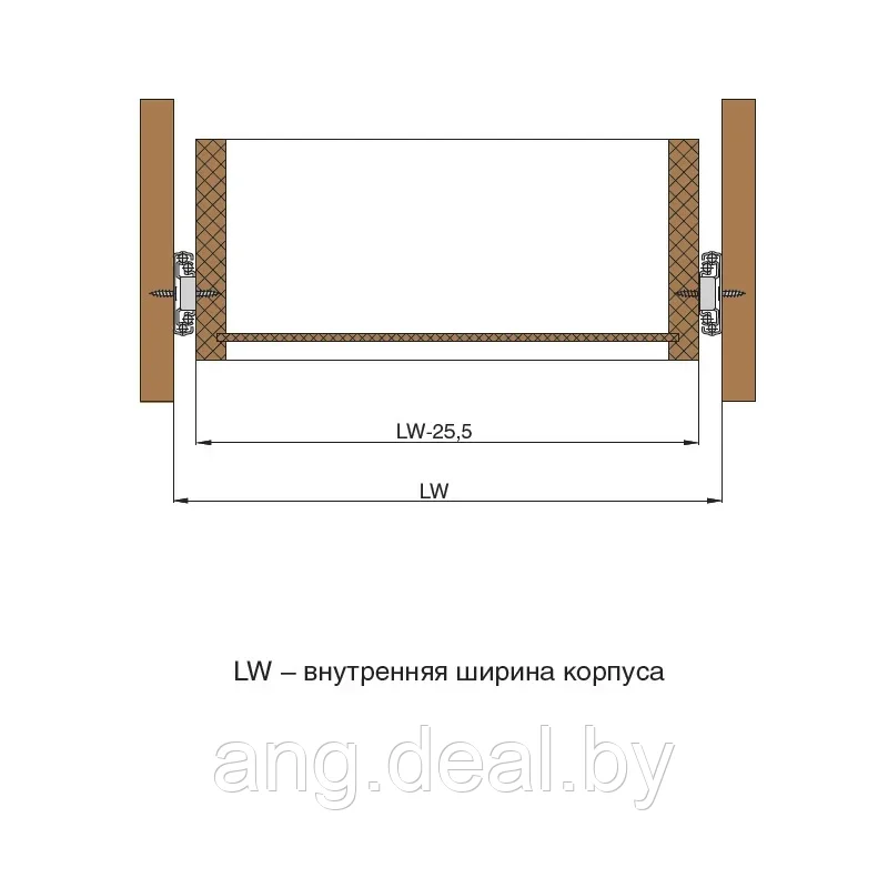 Комплект шариковых направляющих Soft&Push, h.45, L=600мм полного выдвижения, отделка цинк - фото 2 - id-p208653181