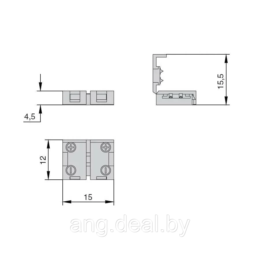 Коннектор тип L8, соединительный, для LED лент шириной 8 мм - фото 2 - id-p208652277