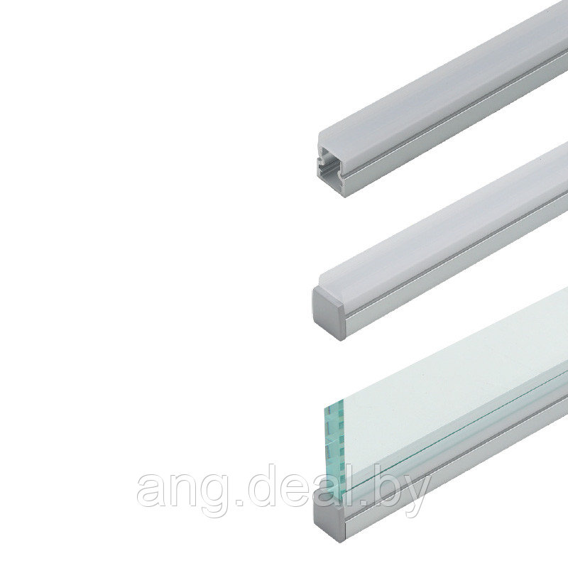 Профиль 1116 для LED подсветки стеклянных полок, L=2000 мм, отделка алюминий (анодировка) - фото 4 - id-p208655214