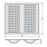 Лоток в базу 600 (473х520) для тарелок, цвет 002 белый, фото 2