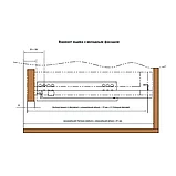 Комплект скрытых направляющих L=450мм частичного выдвижения с доводчиком + фиксаторы, фото 4