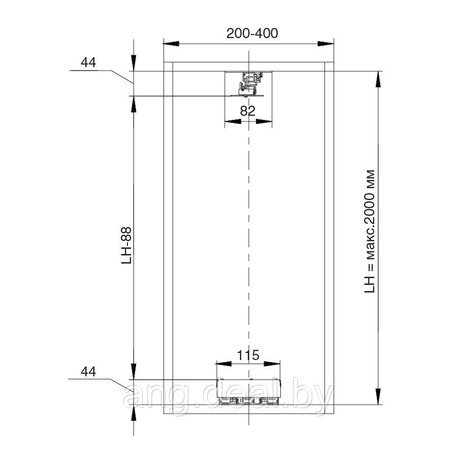 Комплект направляющих для колонн глубиной 500мм - фото 3 - id-p208654278