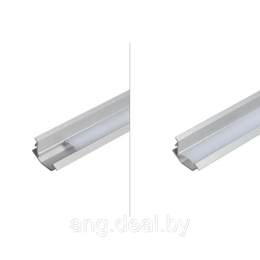 Профиль 1226 для LED подсветки врезной, L=3000 мм, отделка алюминий - фото 3 - id-p208652393
