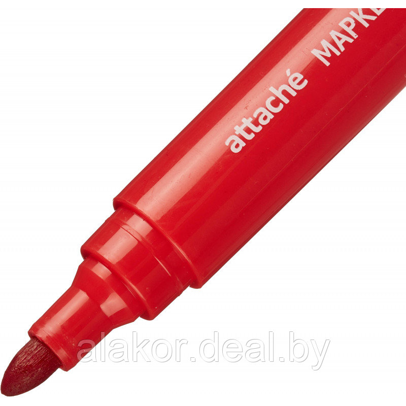 Маркер перманентный универсальный Attache Economy красный 2-3 мм - фото 3 - id-p208660941