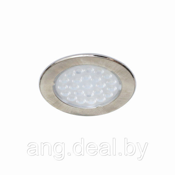 Комплект из 5-и светильников LED Metris V12, (5*1,6W), 12V, врезной, 3050-3250K, отделка никель шлифованный - фото 1 - id-p208654445