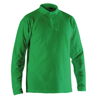 Рубашка Поло с длинным рукавом(цвет зеленый)