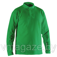 Рубашка Поло с длинным рукавом(цвет зеленый) - фото 1 - id-p208661119