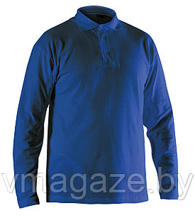 Рубашка Поло с длинным рукавом(цвет синий)