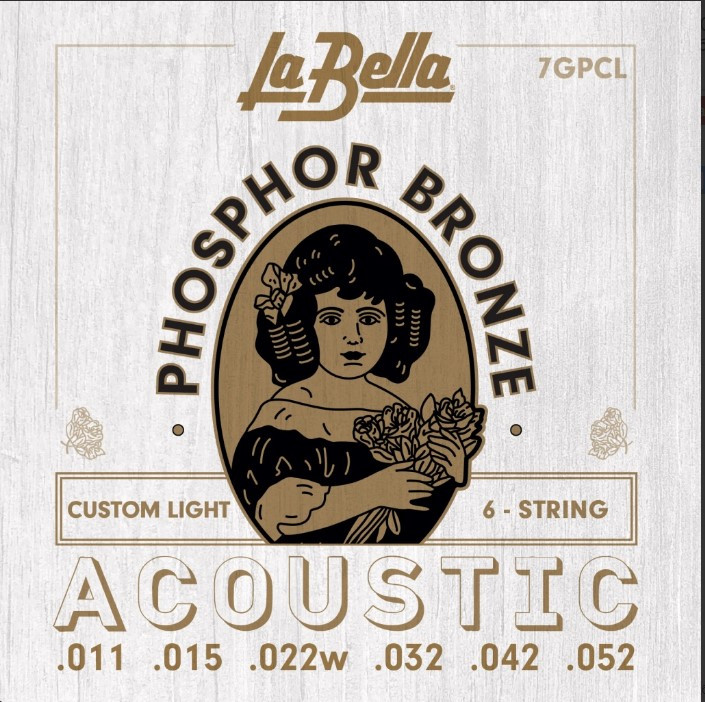 La Bella 7GPCL Комплект струн для акустической гитары 11-52