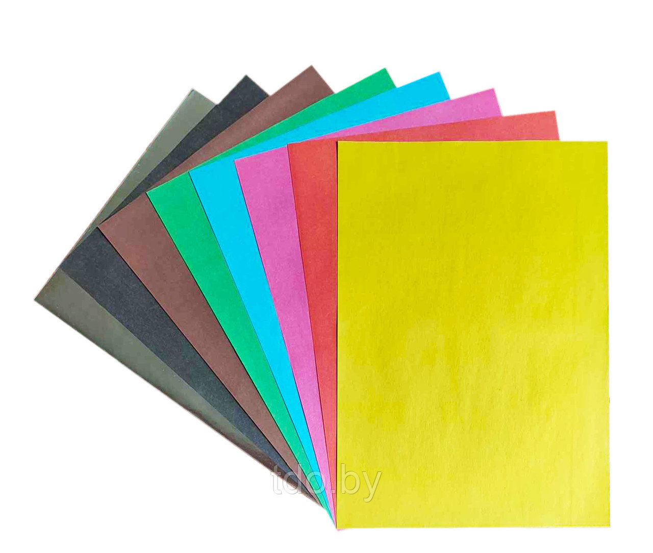 Набор цветной бумаги А4 8 цветов 16 листов цветная обложка - фото 2 - id-p208662041