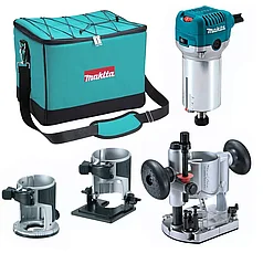 Кромочно-петельный фрезер Makita RT0700CX2 (710 Вт, 3 подошвы, сумка)