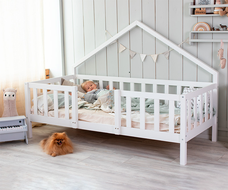 Millwood Детская кровать-домик Sweet Dreams 2110 (2000х900) Сосна белая - фото 2 - id-p208666036
