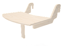 Millwood Столик для кормления к стулу ВЫРАСТАЙКА без покрытия