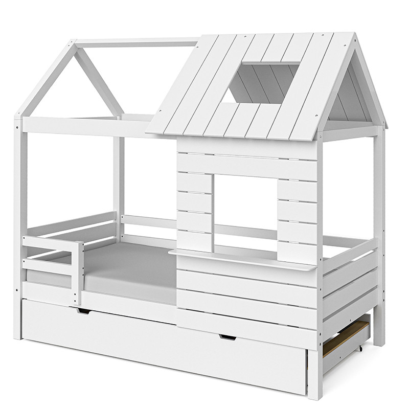 Millwood Детская кровать-домик Roxy Сосна белая - фото 1 - id-p208665245