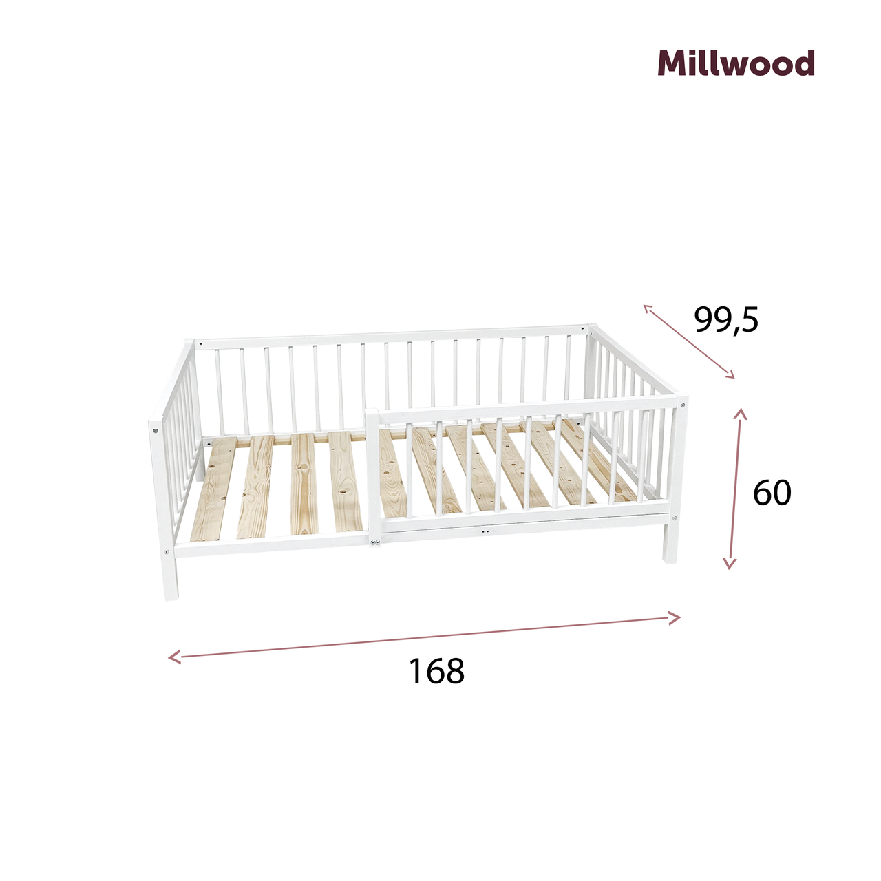Millwood Детская кровать Sweet Dreams 2120 (1600х900) Сосна белая - фото 10 - id-p208665252