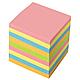 Блок для записей BRAUBERG непроклеенный, куб 9х9х9 см, цветной, фото 6