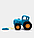 Детская интерактивная музыкальная игрушка Синий трактор со светом звуком. Герои мультфильма "Едет трактор", фото 4