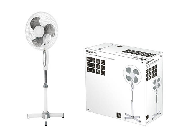 Вентилятор электрический напольный ВП-01 "Тайфун", серый, TDM (В в коробке 2 шт. Цена указана за 1 ш