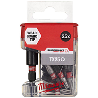 Бита Shockwave TX25 25 мм (26 шт) с держателем в TicTac, MILWAUKEE 4932479858