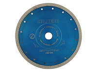 Алмазный круг 230х25,4/22,23 мм по керамике сплошн.ультратонкий Turbo HILBERG HM406