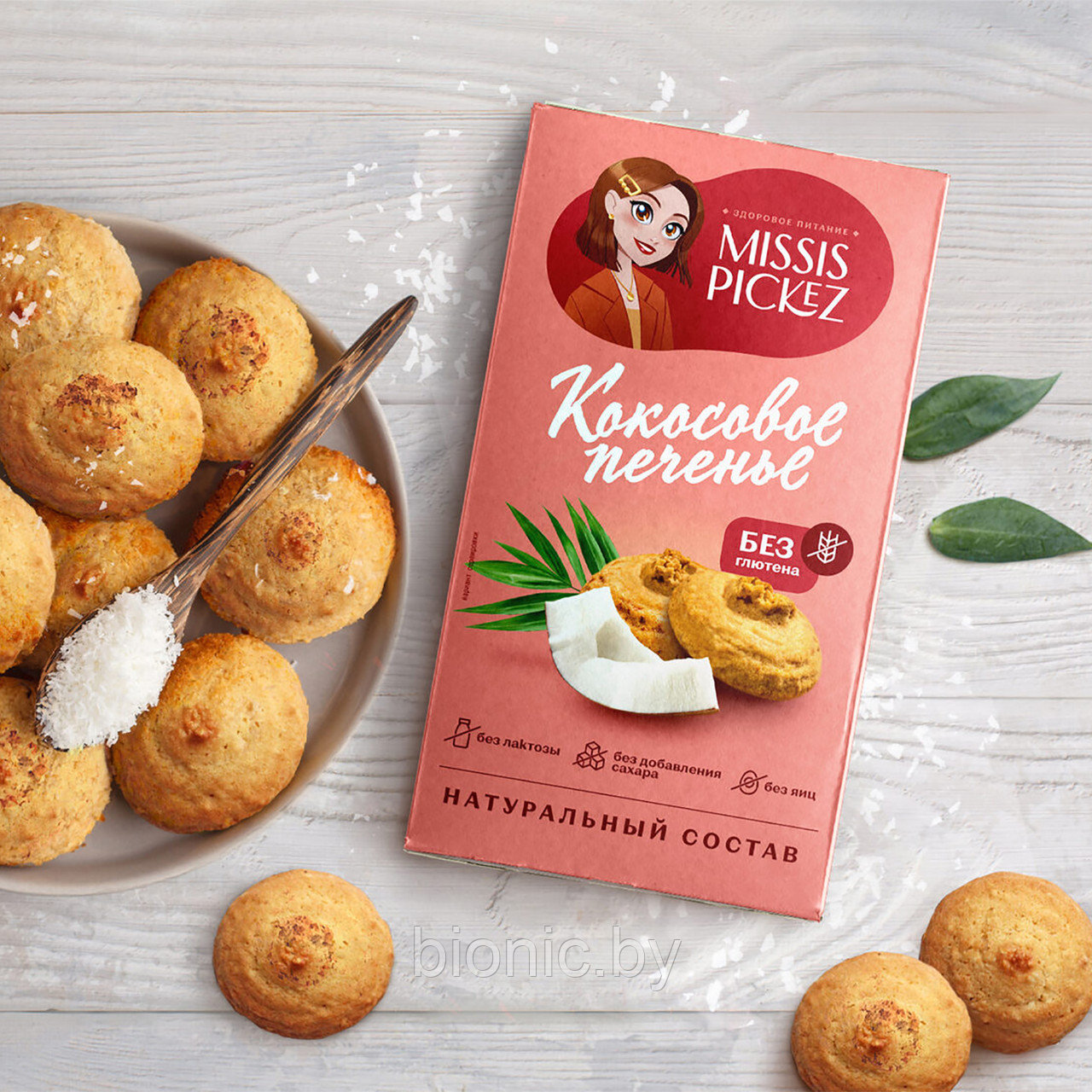 Печенье "Кокосовое" Missis Pickez, 100г
