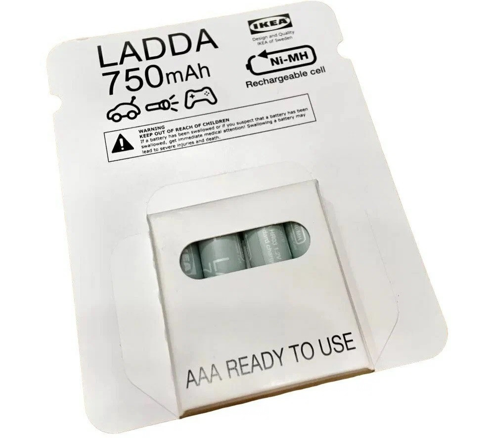 Аккумулятор AAA 750mAh - LADDA, 1.2V, Ni-Mh - фото 3 - id-p73072604
