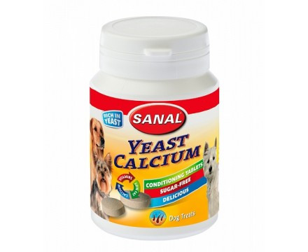Витамины для собак SANAL Yeast Calcium, 75 г - фото 1 - id-p208676673
