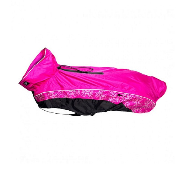 Попона для собак Rogz с капюшоном RainSkin, розовая, XXS - фото 1 - id-p208676678