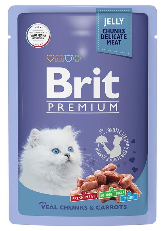 Brit Premium Пауч для котят телятина с морковью, 85г - фото 1 - id-p208679676