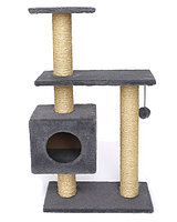 Cat House Игровой комплекс "Буран" серый (сизаль), 106 см